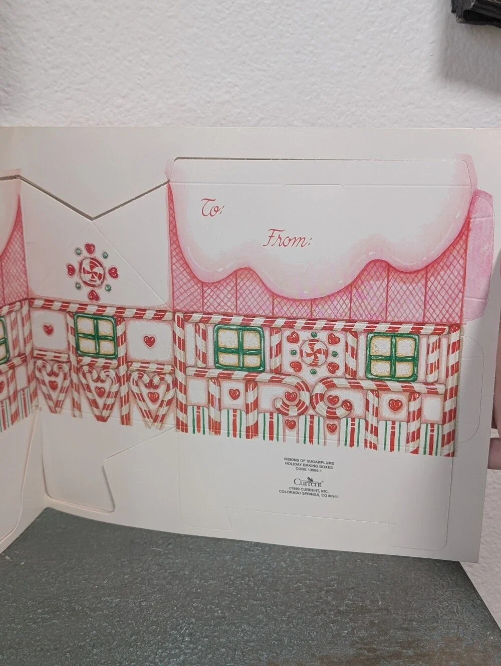 Vintage Current Sugarplums Holiday 4 Baked Goods Treat Boxes w/ Recipe Cards Kit